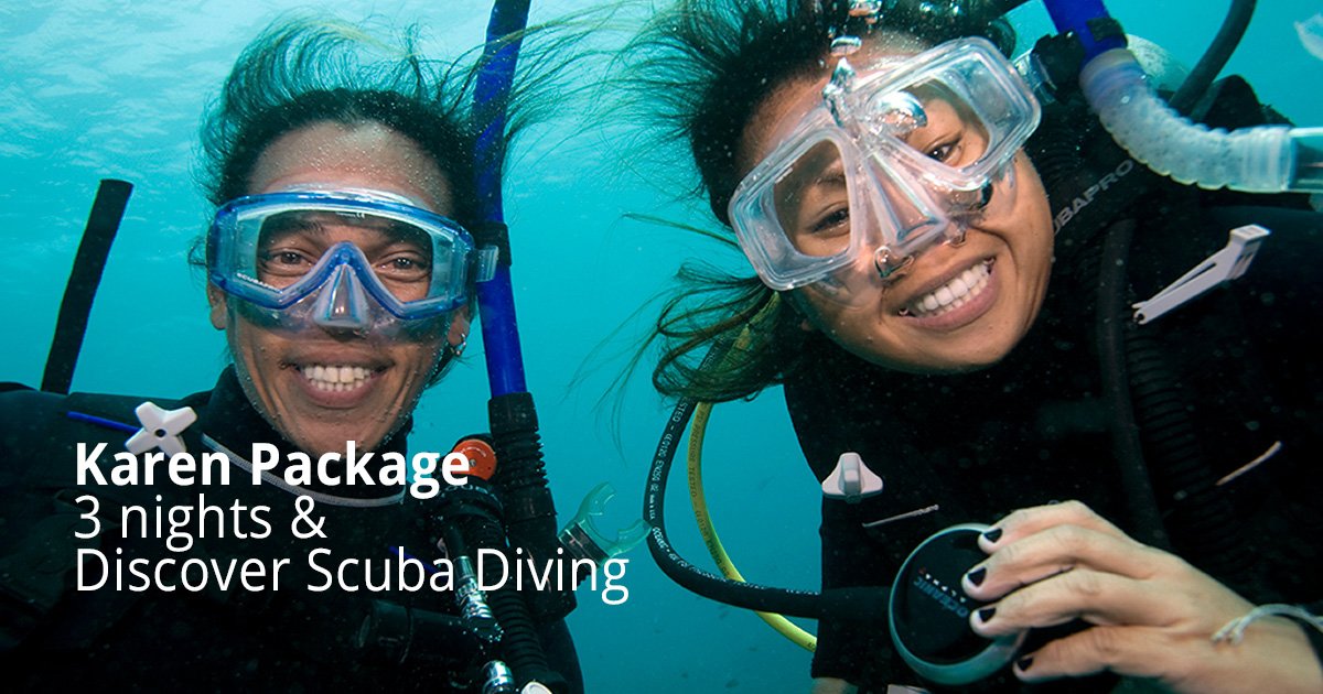 Karen Package 3 Night Stay And Discover Scuba Diving Day